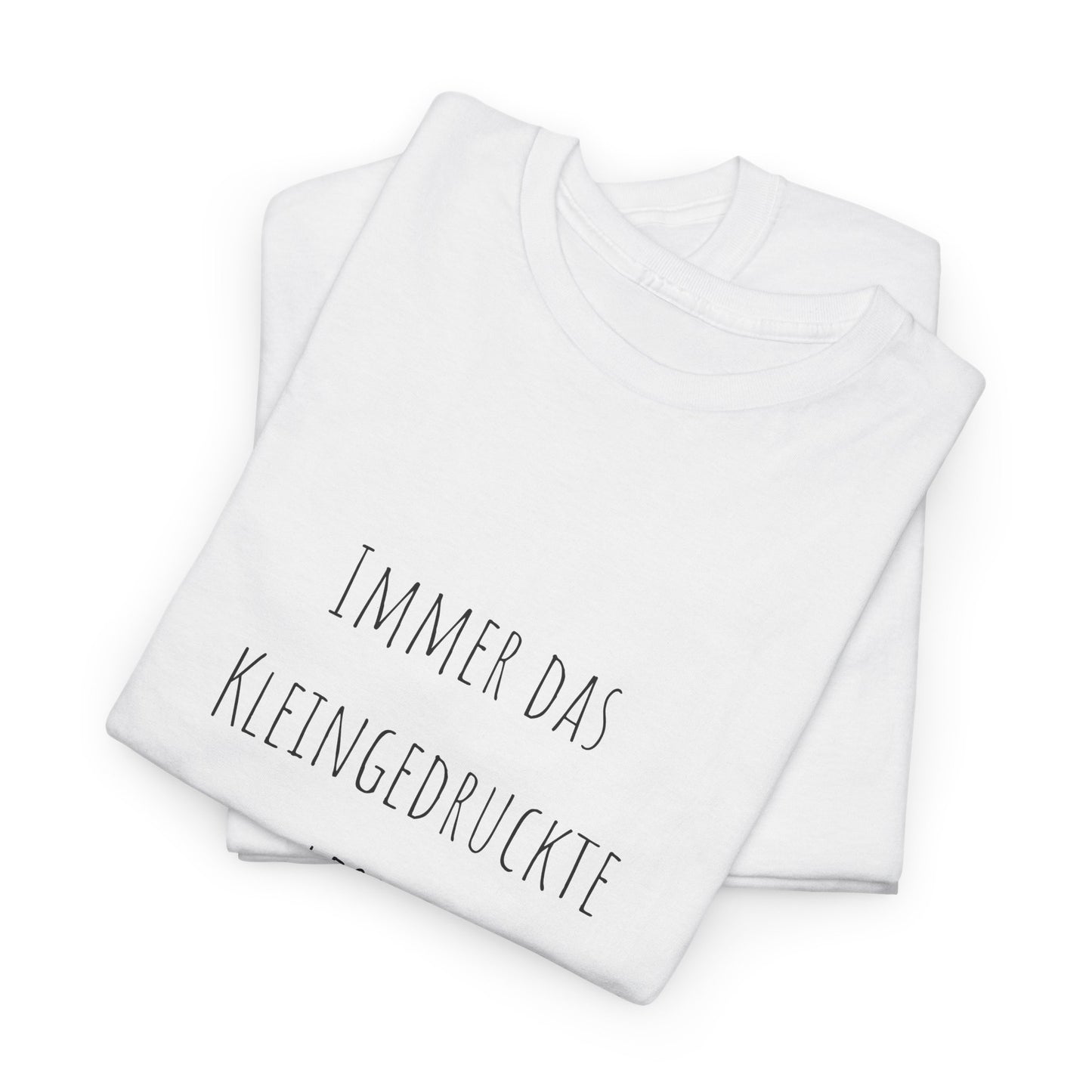 T-Shirt zur Schwangerschaftsverkündung "Kleingedrucktes lesen"