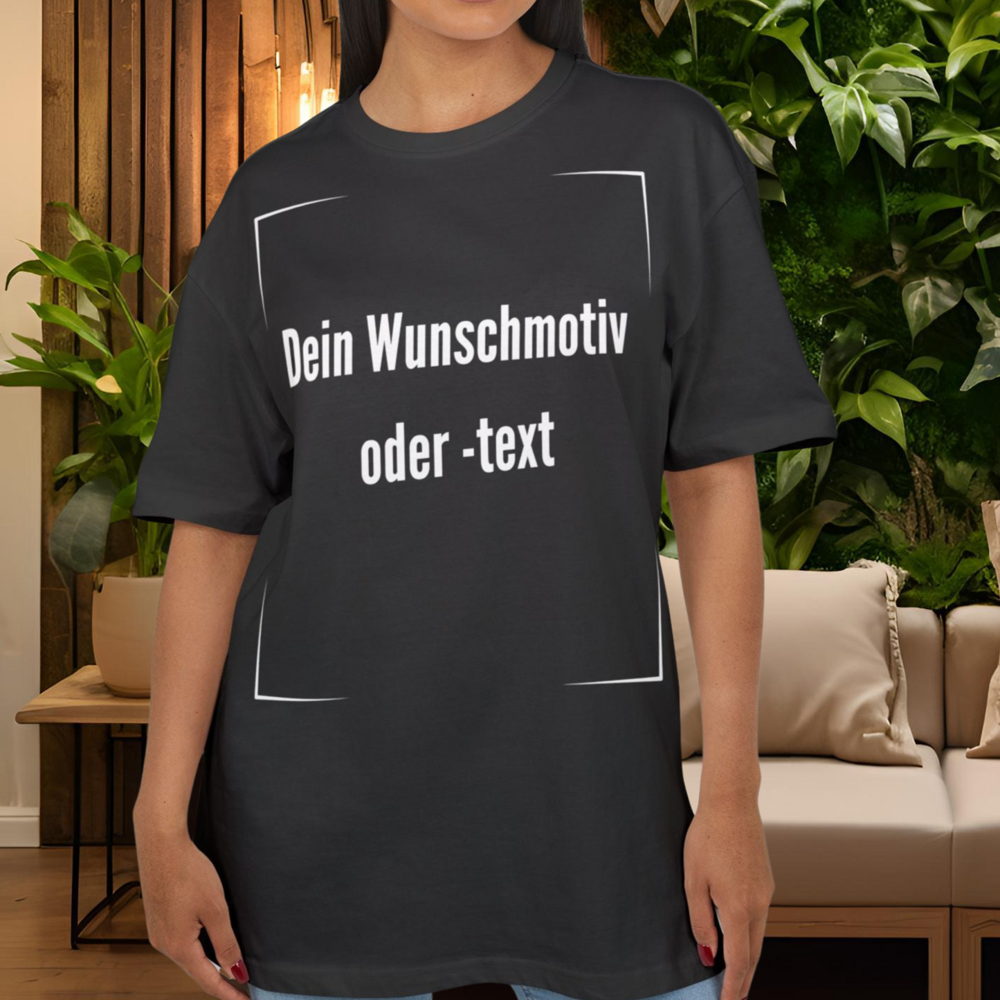 Oversized T-Shirt mit dem Wunschmotiv oder Wunschtext unisex