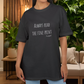Oversized T-Shirt zur Schwangerschaftsverkündung "read the fine print"