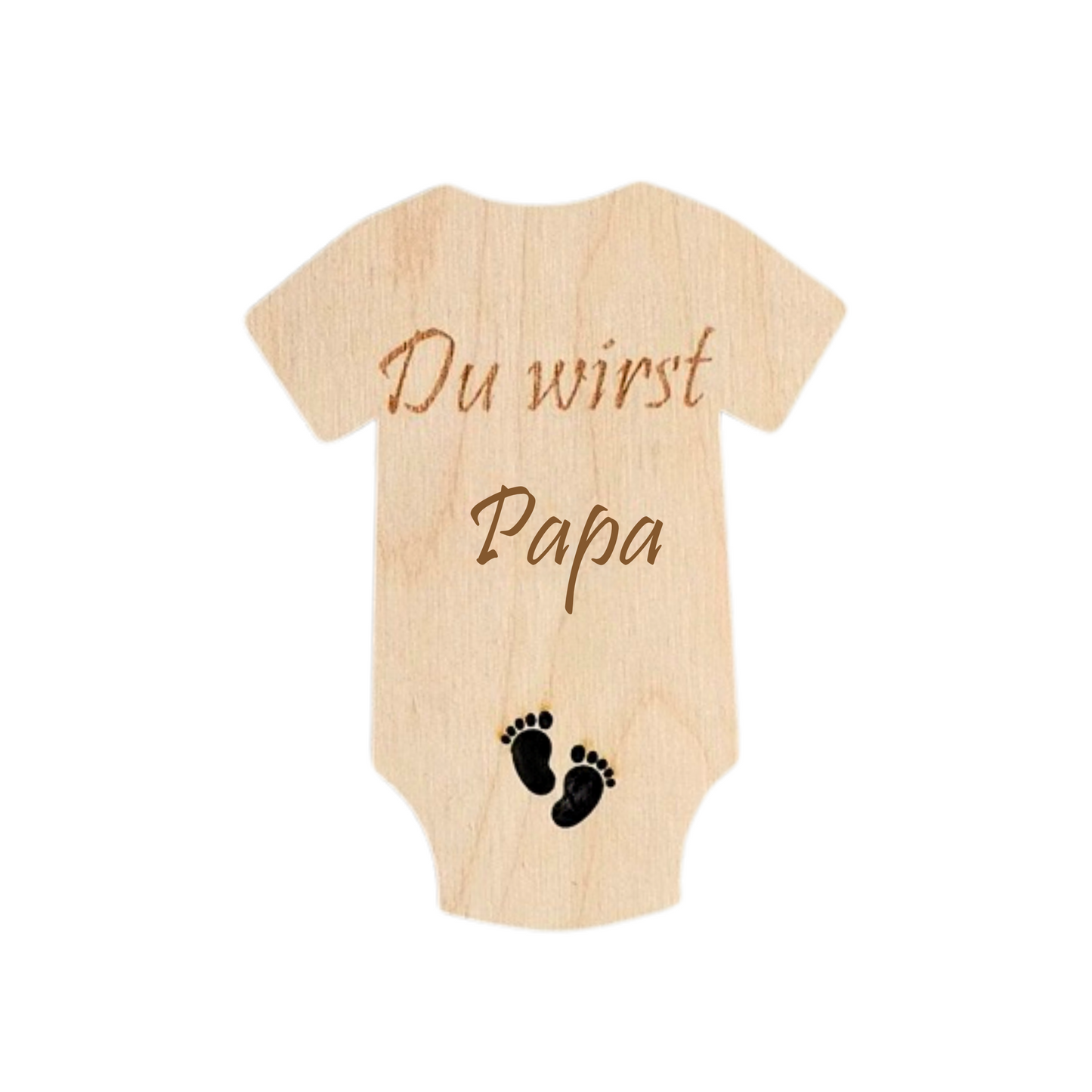 Schwangerschaftsverkündung für den Partner / Vater / Oma / Opa / Tante / Onkel - Holzbody